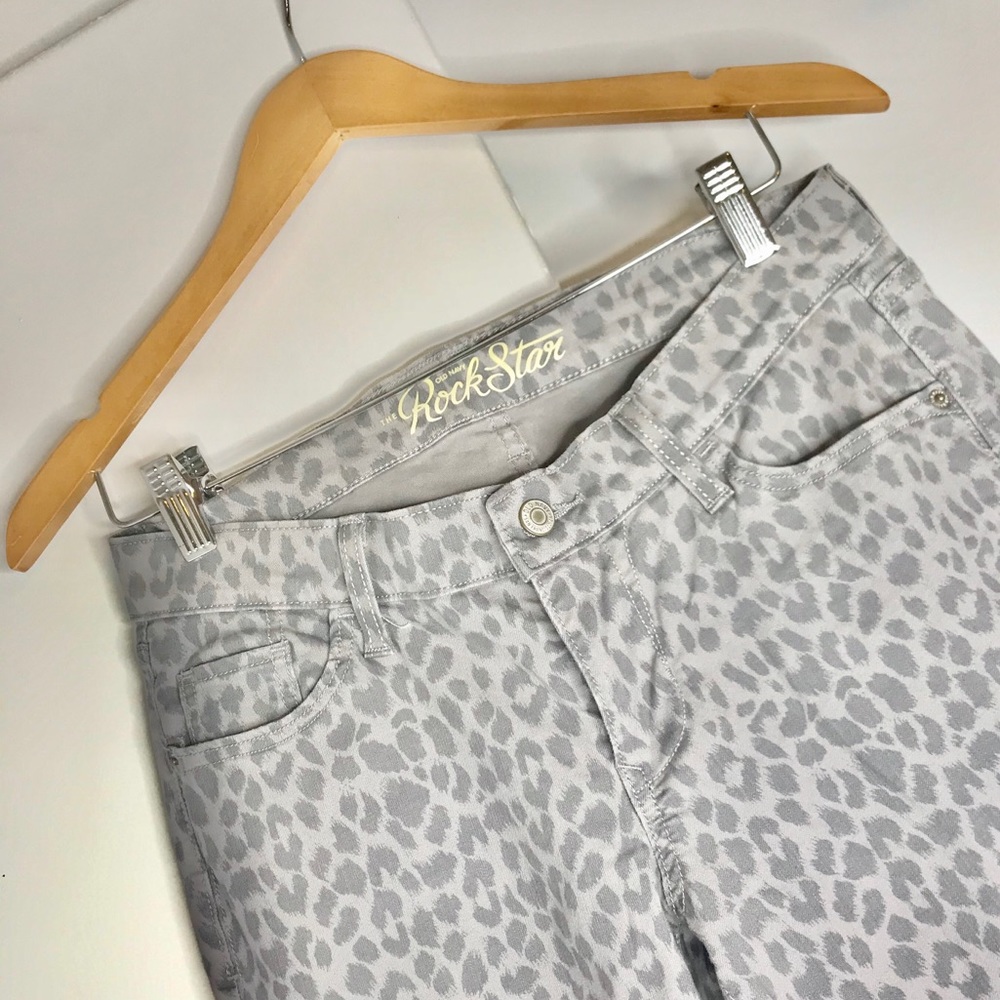 Old Navy Animal Print Rockstar Skinny Jeans